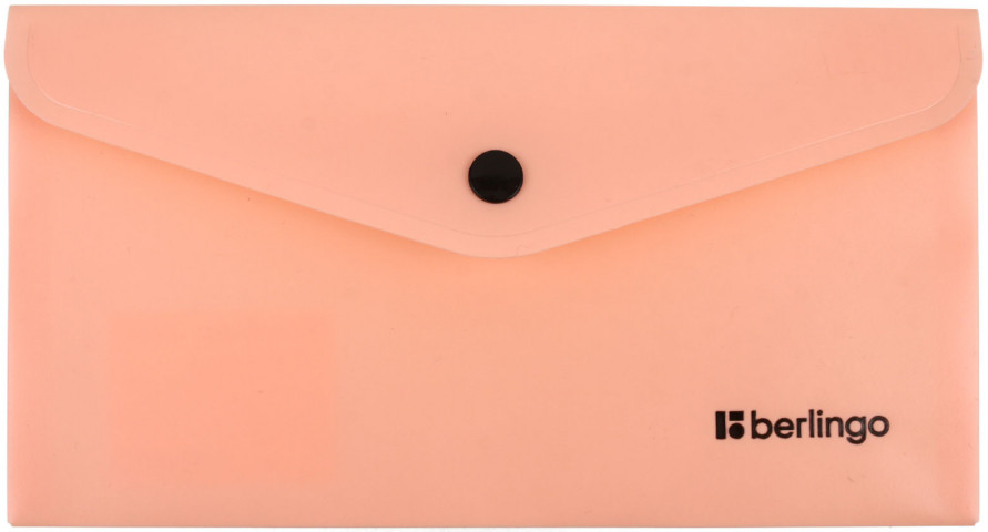 Папка-конверт пластиковая на кнопке Berlingo Instinct С6 (А6) толщина пластика 0,20 мм, фламинго - фото 2 - id-p224374957