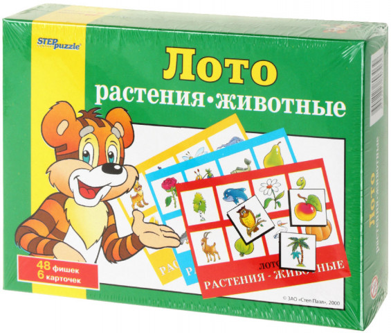 Игра настольная «Лото» Step Puzzle «Растения-животные»