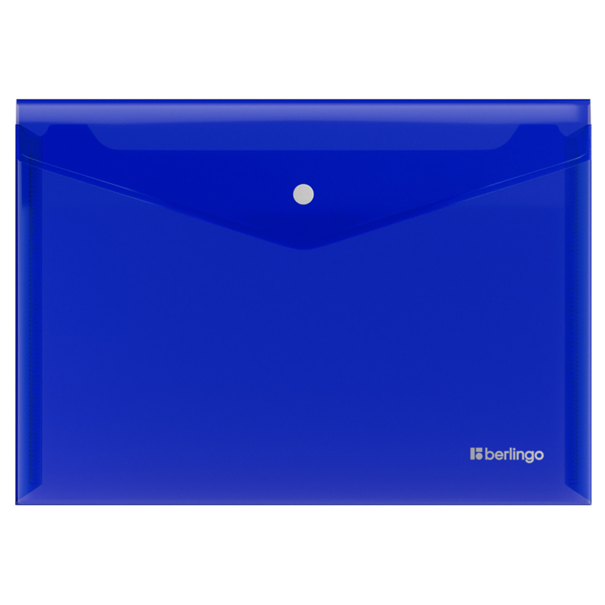 Папка-конверт пластиковая на кнопке Berlingo No Secret А3 толщина пластика 0,20 мм, синяя - фото 2 - id-p224374995