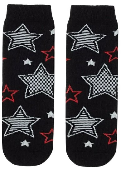 Носки детские махровые Sof-Tiki размер 18, черно-красные - фото 2 - id-p224375015