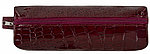 Пенал-косметичка Brauberg Ultra 200*60*40 мм, рифление «под крокодиловую кожу», Ultra Maroon