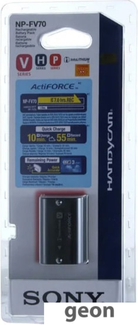 Аккумулятор Sony NP-FV70 - фото 3 - id-p224376519