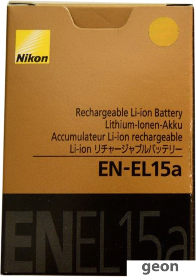 Аккумулятор Nikon EN-EL15a - фото 3 - id-p224376583