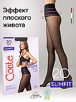 Колготки с широким моделирующим поясом Slimfit 20 Lycra® цвета nero