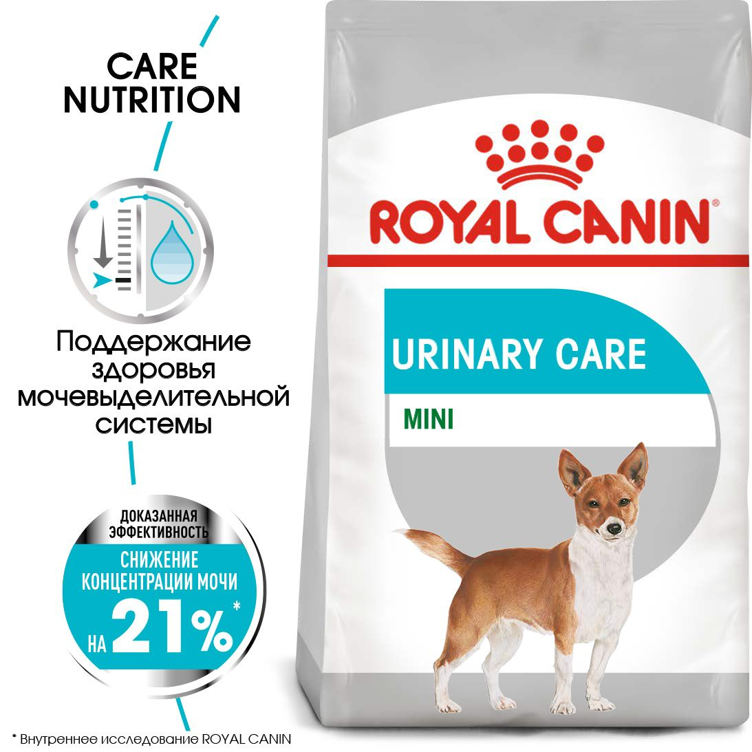 Royal Canin Mini Urinary Care сухой корм для взрослых и стареющих собак мелких размеров, 1кг., (Россия) - фото 2 - id-p224377359