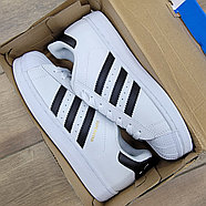 Кроссовки Adidas Superstar White / Black, фото 6