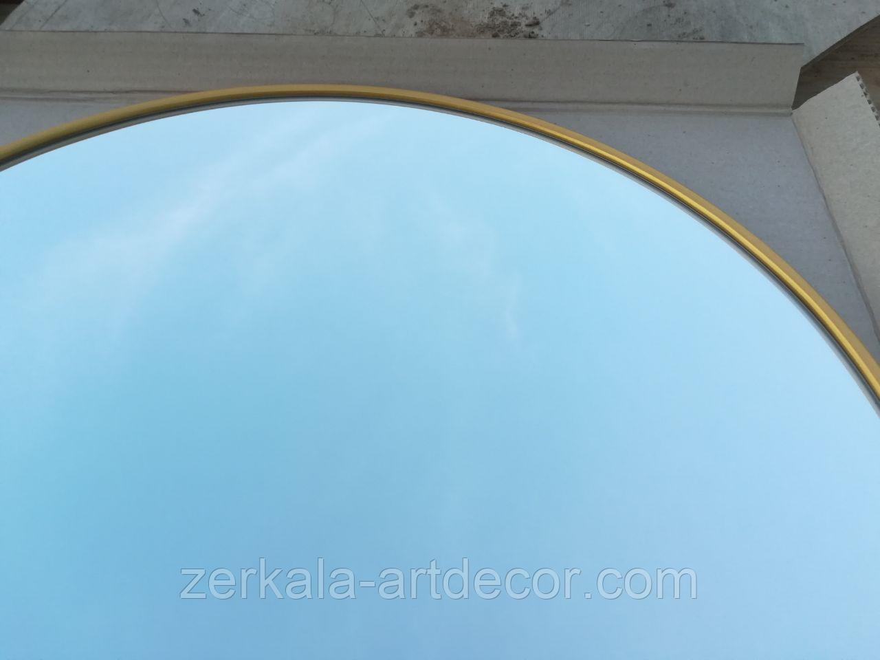 Зеркало овальное(капсульное) "Berta" с парящей подсветкой 400, 800, Золото - фото 1 - id-p224377897