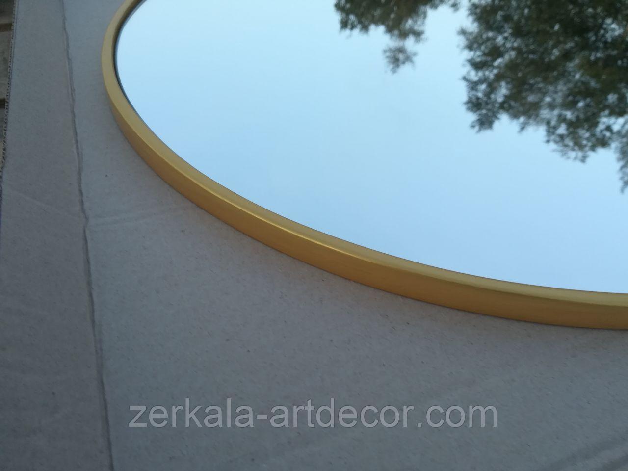 Зеркало овальное(капсульное) "Berta" с парящей подсветкой 300, 600, Золото - фото 2 - id-p224377888