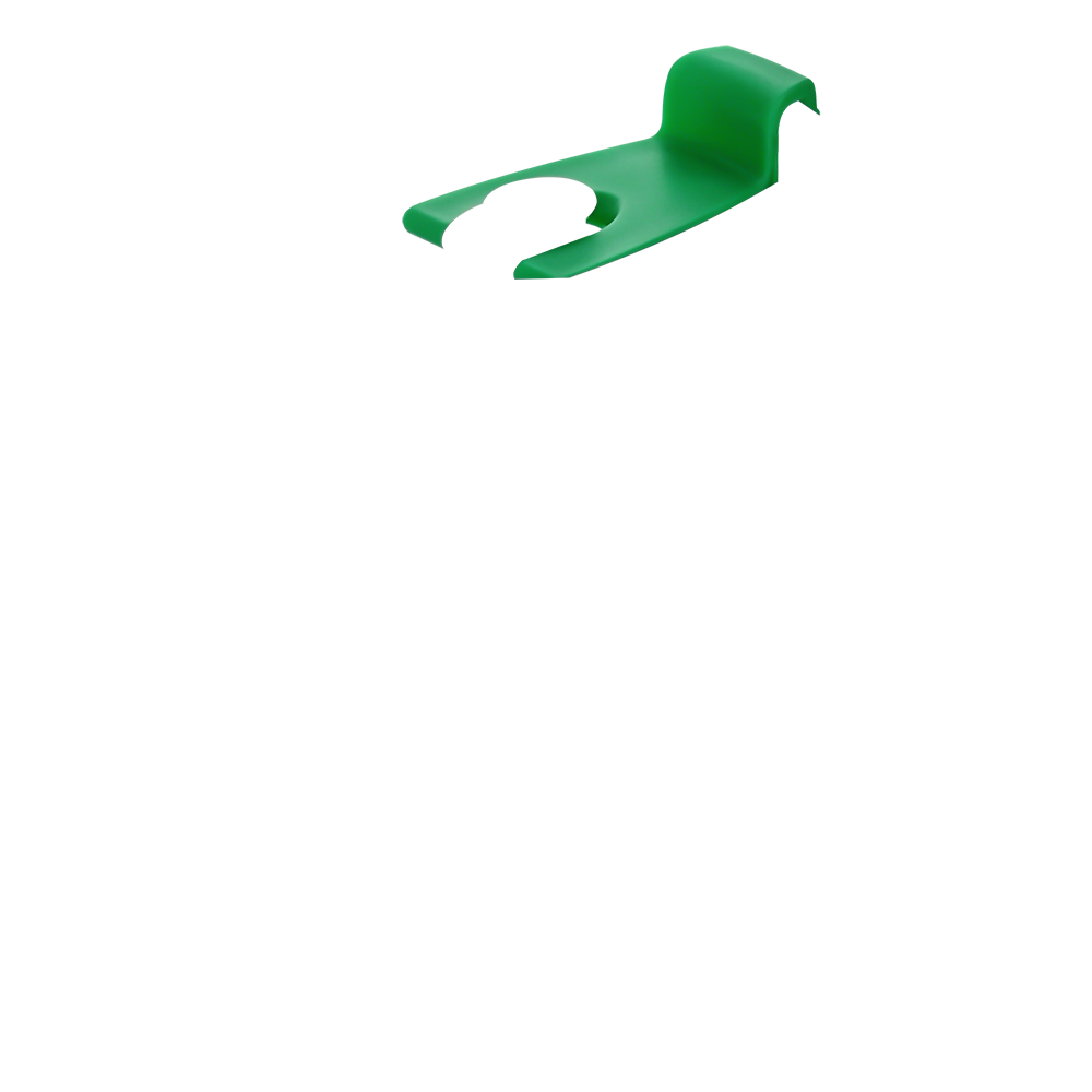 Крышка пластиковая к стакану стеклянному "Mango", зеленая - фото 1 - id-p224378031