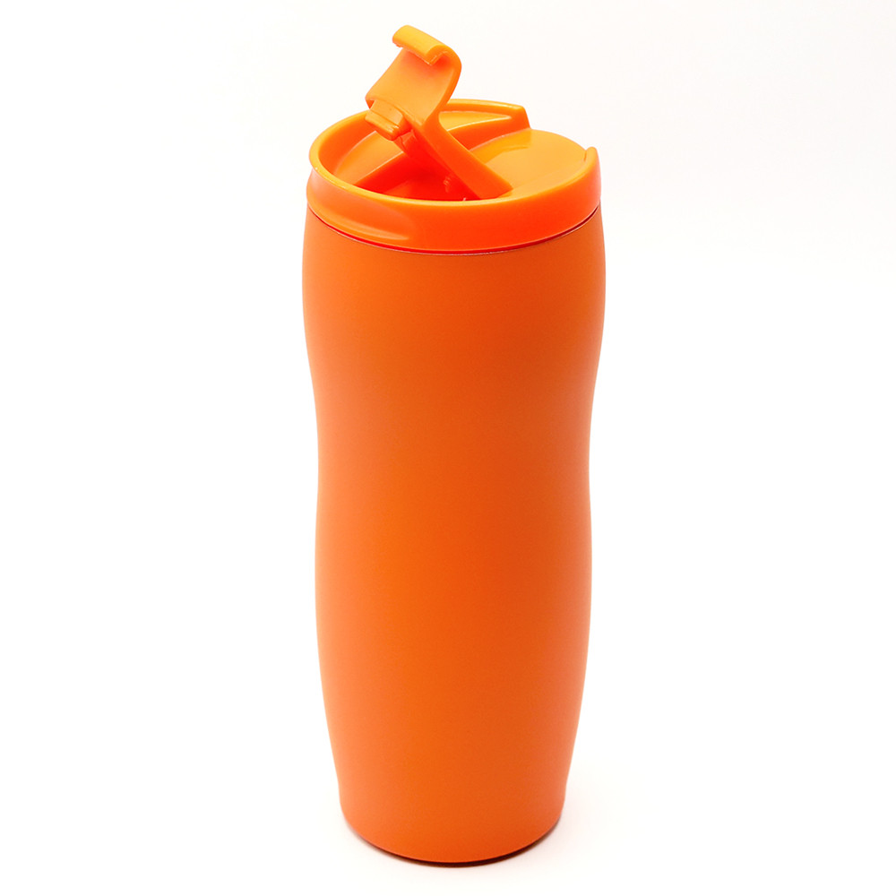 Термокружка с двойной стенкой Softex, оранжевая - фото 2 - id-p224380041