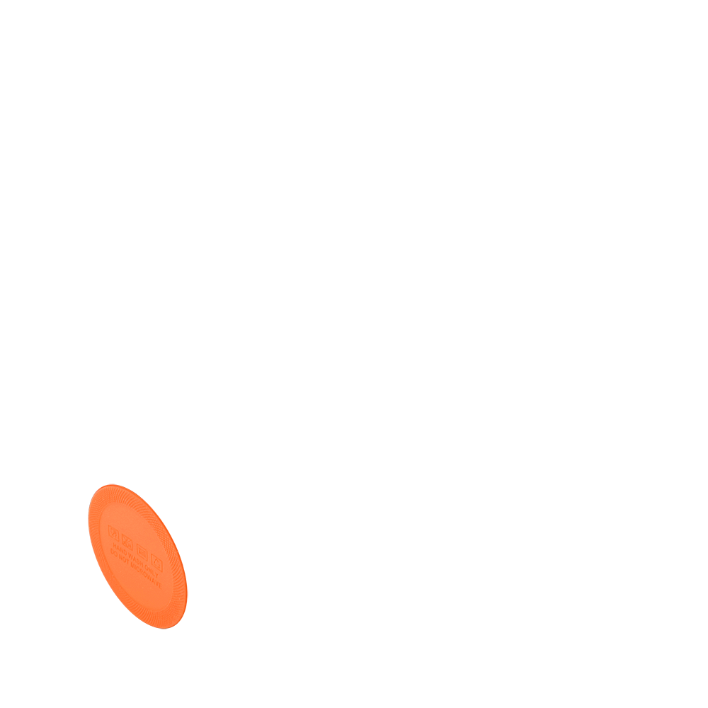 Накладка силиконовая для термокружки Surprise, оранжевый - фото 1 - id-p224378106