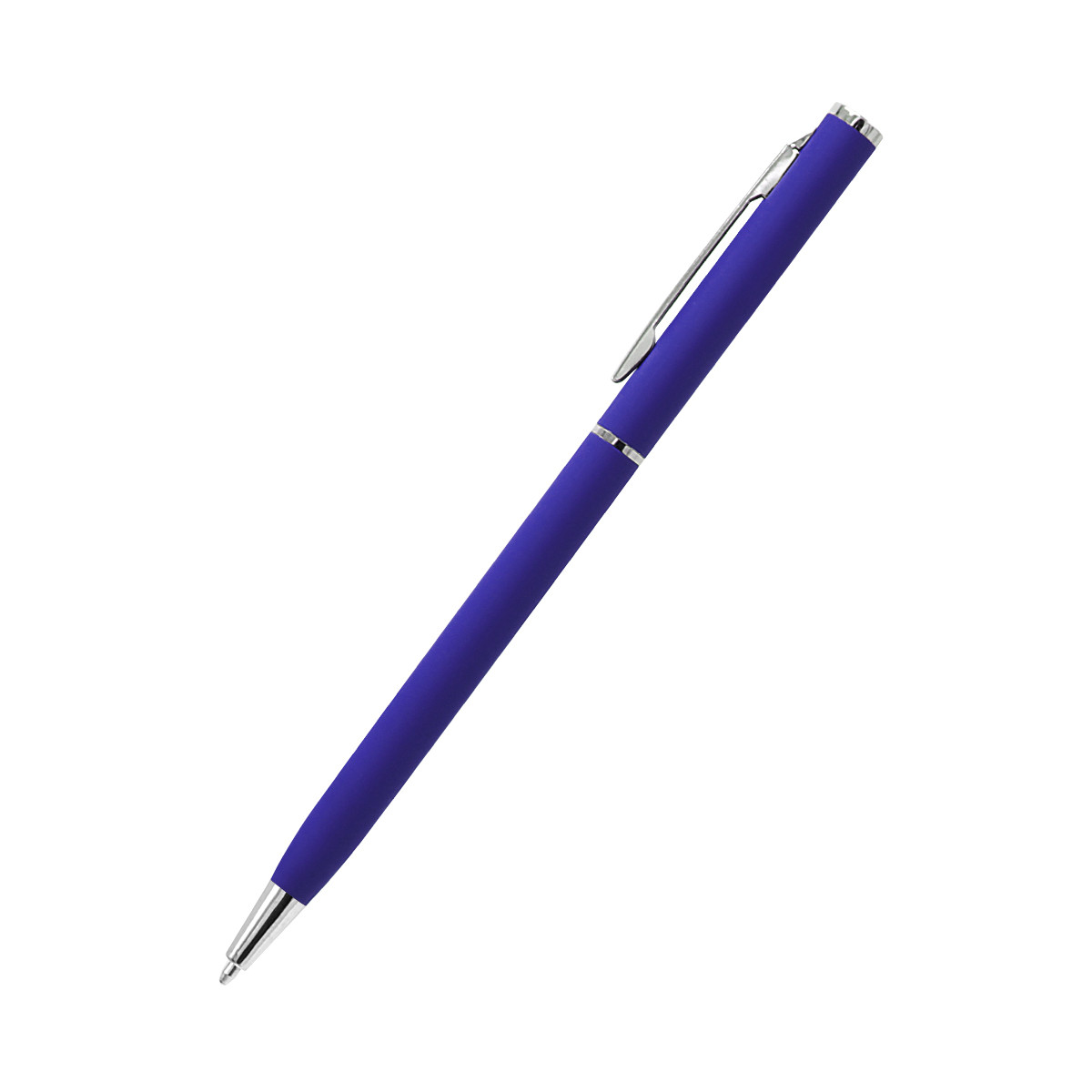 Ручка металлическая Tinny Soft софт-тач, синяя - фото 3 - id-p224386041