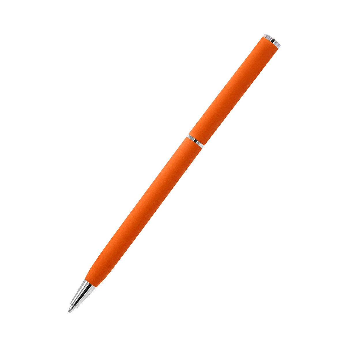 Ручка металлическая Tinny Soft софт-тач, оранжевая - фото 4 - id-p224386042