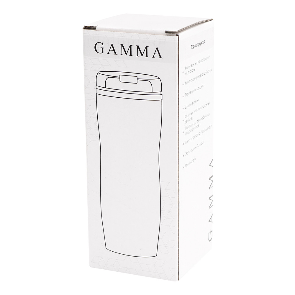 Термокружка Gamma, матовый, белый - фото 3 - id-p224378113