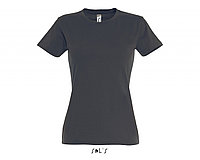 Фуфайка (футболка) IMPERIAL женская,Тёмно-серый/графит 3XL