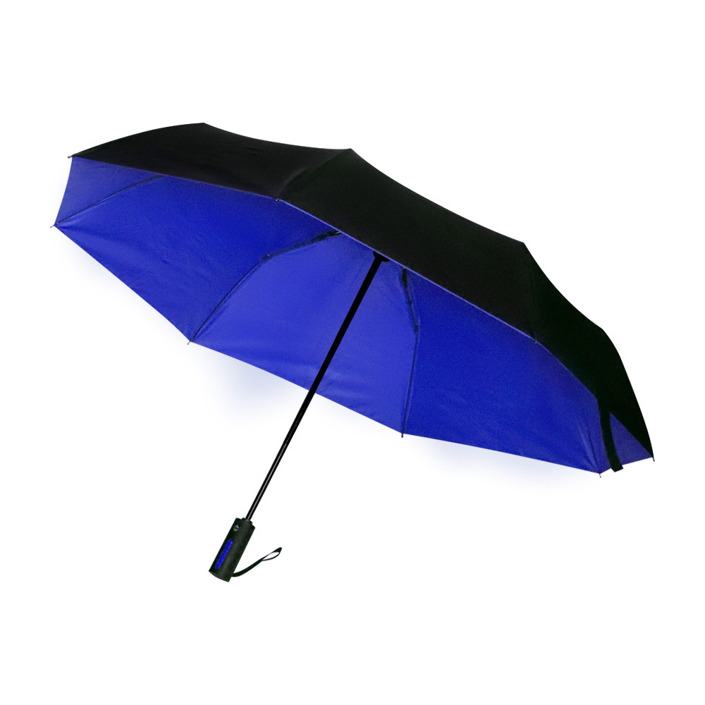 Автоматический противоштормовой складной зонт Sherp, синий - фото 3 - id-p224386154