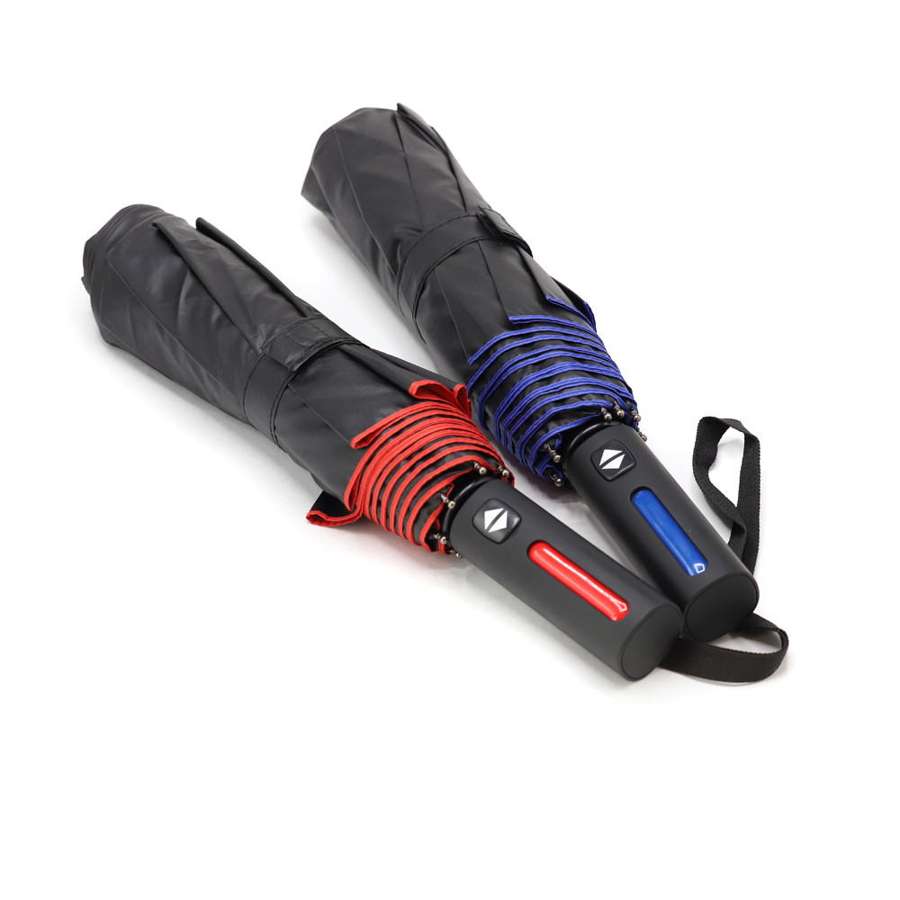 Автоматический противоштормовой складной зонт Sherp, красный - фото 4 - id-p224386155