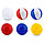 Мяч надувной SAONA, Белый/Королевский синий, фото 4