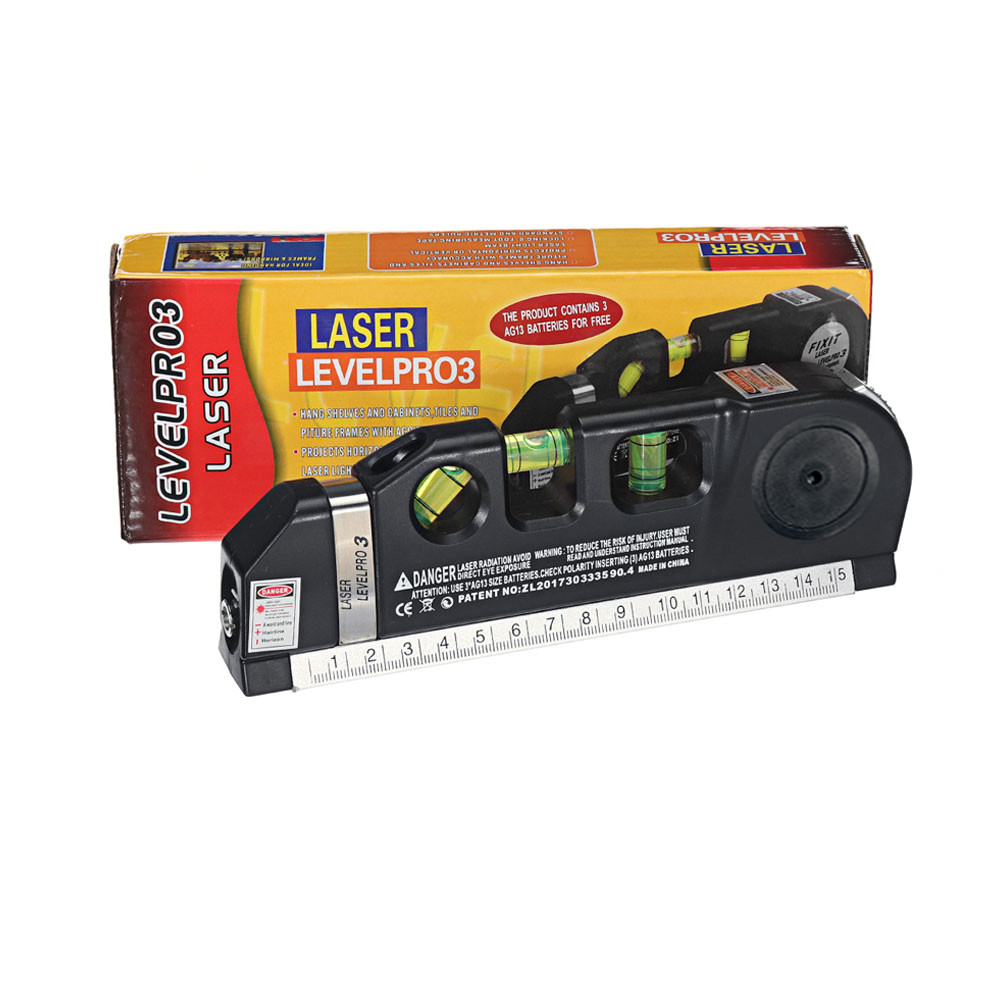 Лазерный уровень Кёльн с рулеткой 2,5 м, черный - фото 5 - id-p224386306