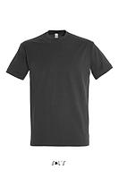 Фуфайка (футболка) IMPERIAL мужская,Тёмно-серый/графит XL