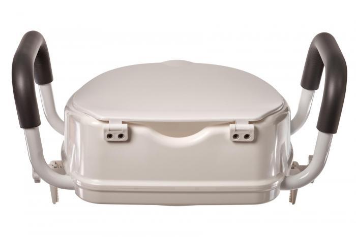 Сиденье-насадка для унитаза с поручнями и крышкой (Toilet seat cover), Bradex KZ 0934 - фото 5 - id-p224272038
