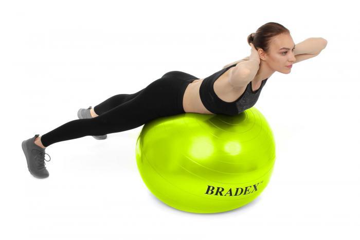 Мяч для фитнеса «ФИТБОЛ-75» Bradex SF 0721 с насосом, салатовый (Fitness Ball 75 сm with pump. Pantone number - фото 4 - id-p224272040