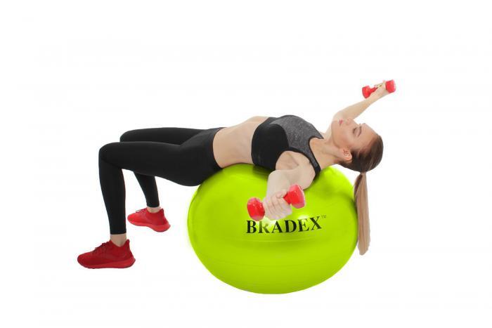 Мяч для фитнеса «ФИТБОЛ-75» Bradex SF 0721 с насосом, салатовый (Fitness Ball 75 сm with pump. Pantone number - фото 6 - id-p224272040