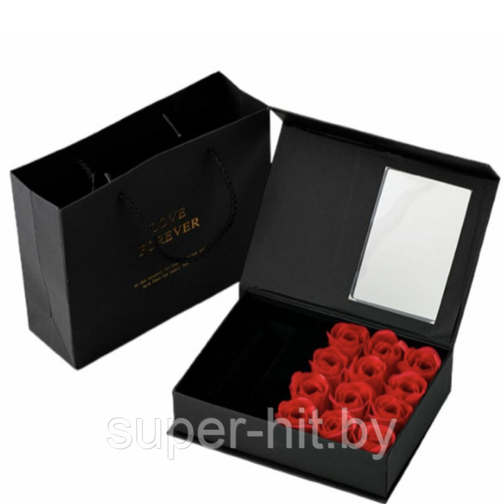 Подарочная шкатулка с мыльными розами - фото 1 - id-p224388184
