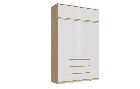 Антресоль к шкафу Челси 1600 - Дуб сонома/Белый глянец холодный (МИФ), фото 2