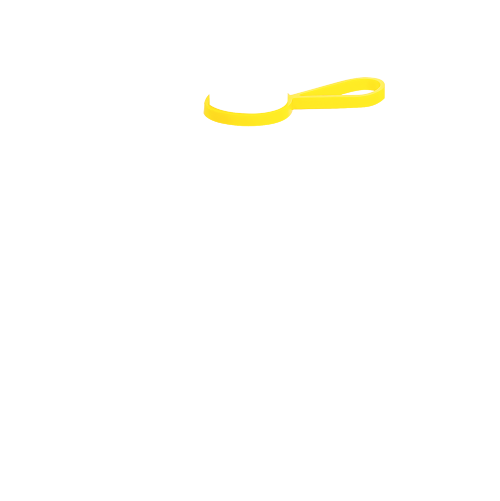 Кольцо-держатель силиконовое для термобутылки Olivia, желтый - фото 1 - id-p224378440