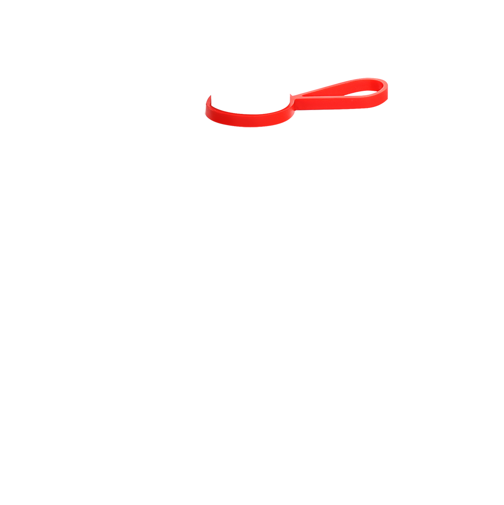 Кольцо-держатель силиконовое для термобутылки Olivia, красный - фото 1 - id-p224378444