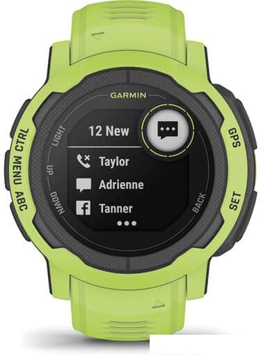 Умные часы Garmin Instinct 2 45 мм (электрик лайм) - фото 8 - id-p224285316