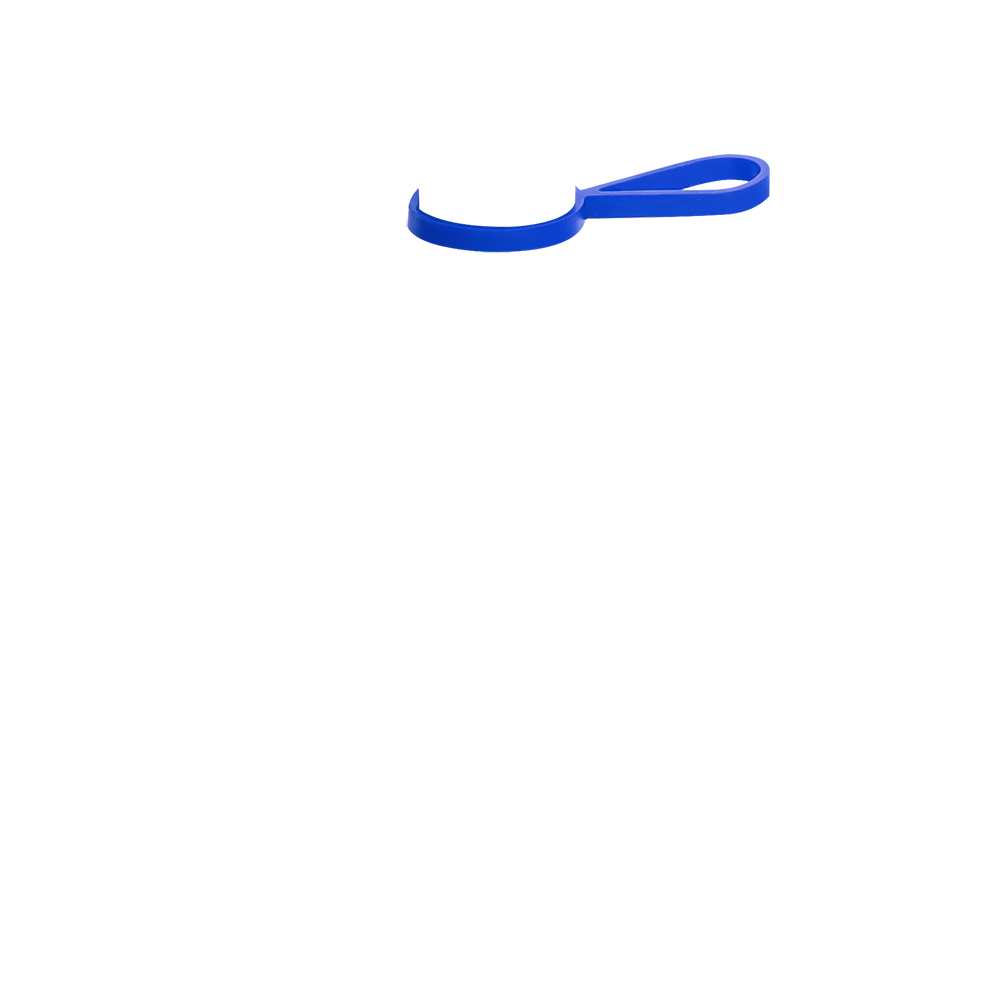 Кольцо-держатель силиконовое для термобутылки Olivia, синий - фото 1 - id-p224378446