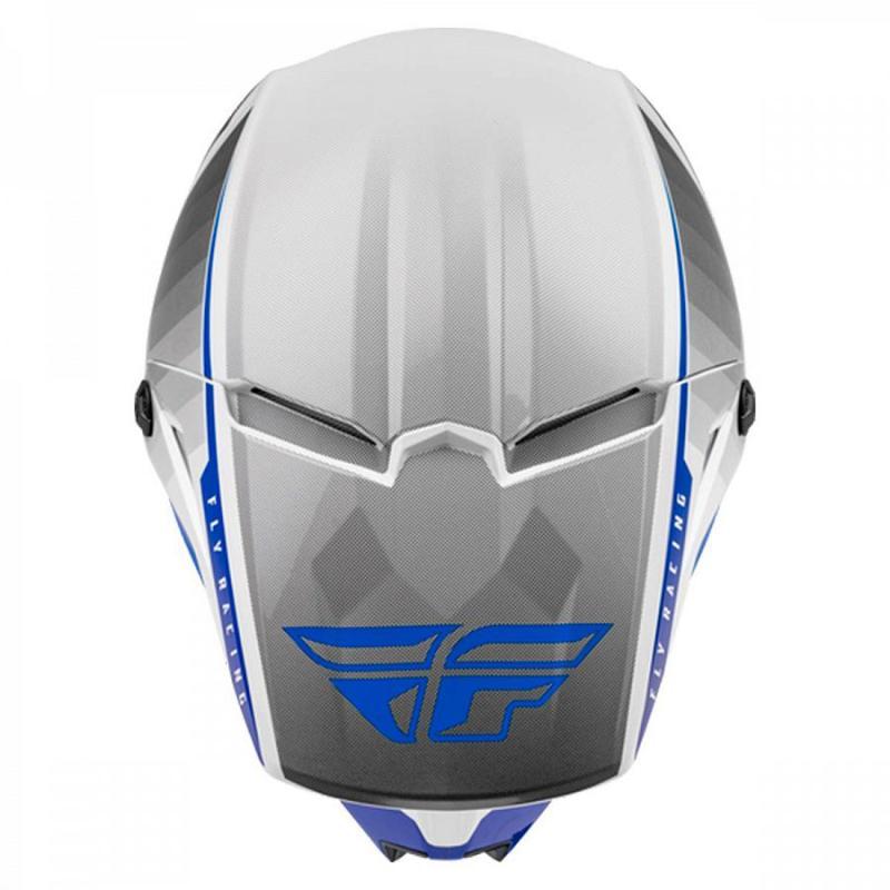 Шлем кроссовый FLY RACING KINETIC Drift серый/красный M - фото 9 - id-p224388534