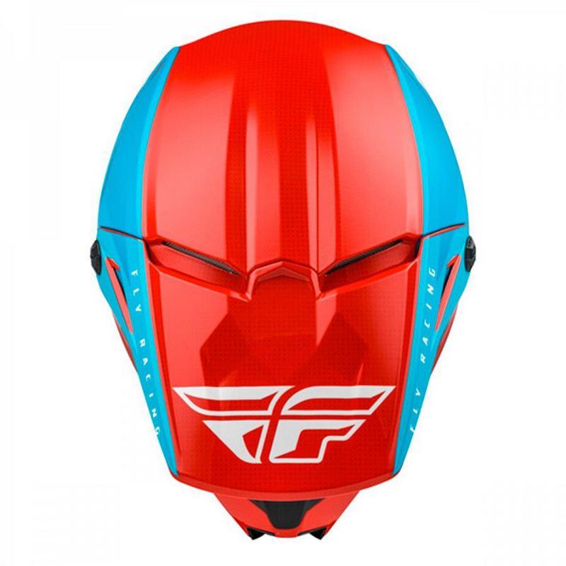 Шлем кроссовый FLY RACING KINETIC Straight Edge синий/серый L - фото 4 - id-p224388558