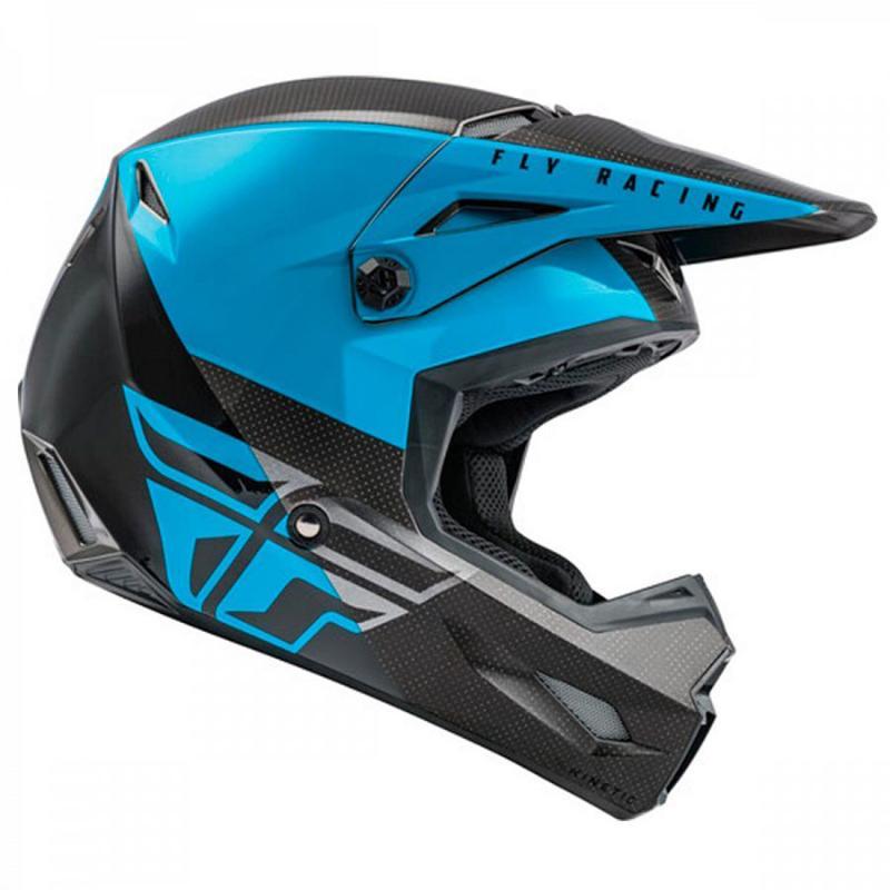 Шлем кроссовый FLY RACING KINETIC Straight Edge синий/серый L - фото 5 - id-p224388558