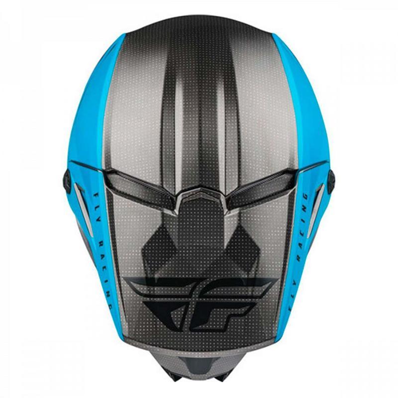 Шлем кроссовый FLY RACING KINETIC Straight Edge синий/серый L - фото 7 - id-p224388558