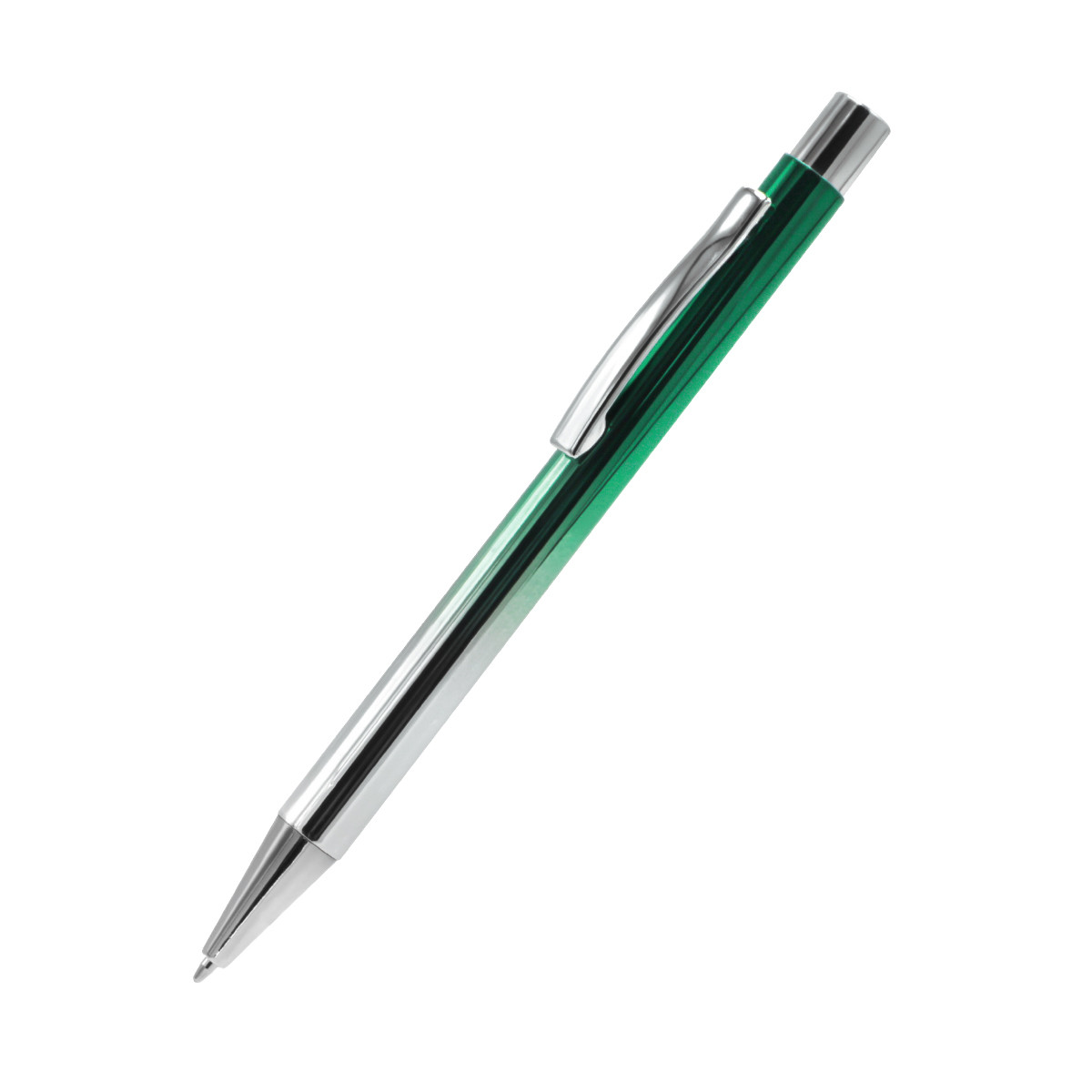 Ручка металлическая Синергия, зеленая - фото 1 - id-p224386454