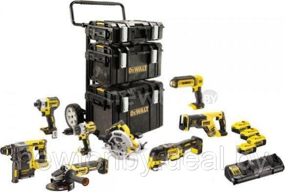 DeWalt DCK853P4 (шуруповерт, винтоверт, перфоратор, УШМ, дисковая пила, сабельная пила, реноватор, фонарь, 4 - фото 1 - id-p224390011