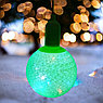 Лампа - светильник (ночник) Хлопковый шар подвесная декоративная, диаметр шара 20 см. Синий, фото 2