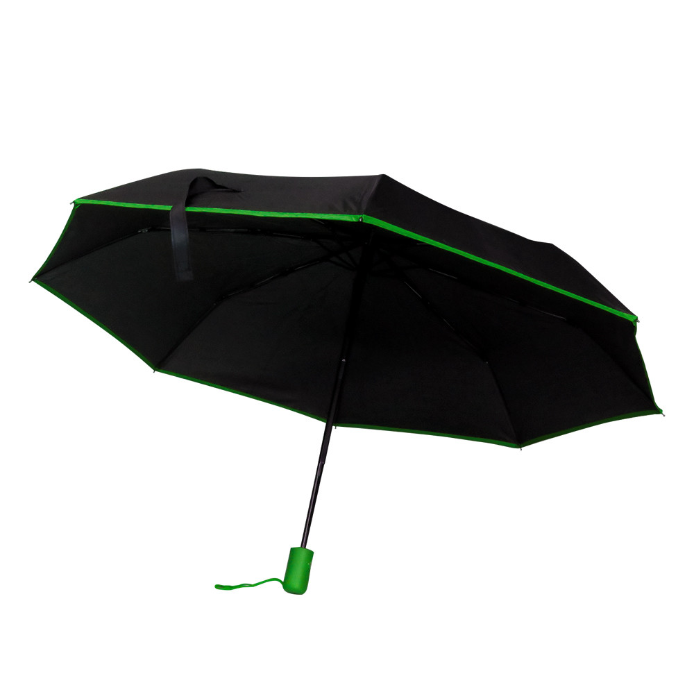 Противоштормовой автоматический зонт Line, зеленый - фото 2 - id-p224385614