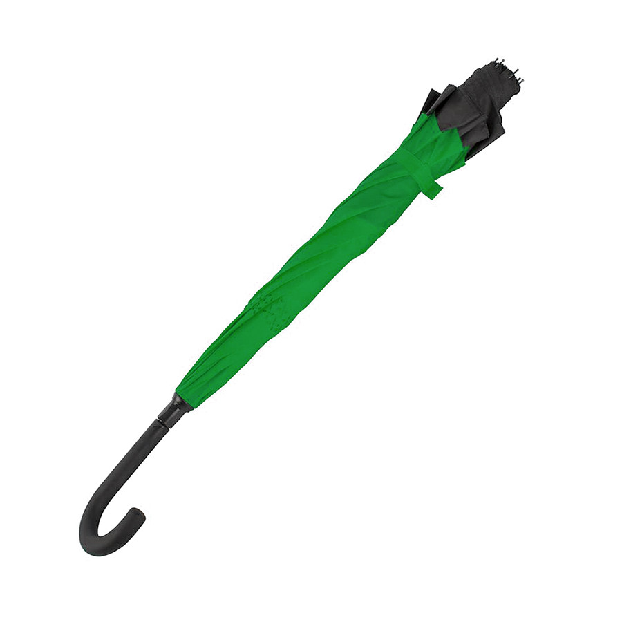 Зонт-трость механический Chaplin, черно-зеленый - фото 3 - id-p224385617