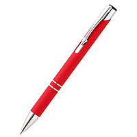 Ручка металлическая Molly софт-тач, красная