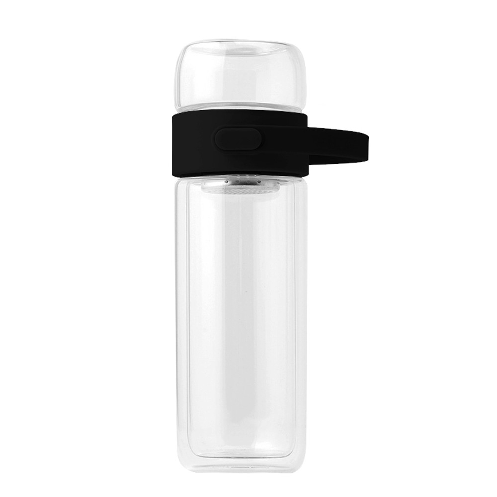 Бутылка Easy pot из боросиликатного стекла с инфьюзером, черная - фото 2 - id-p224385635