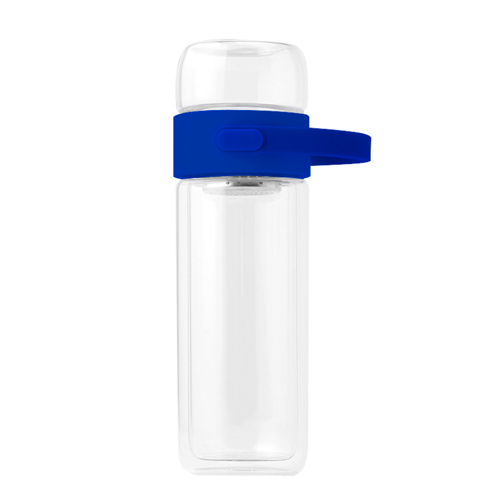 Бутылка Easy pot из боросиликатного стекла с инфьюзером, синяя - фото 2 - id-p224385636