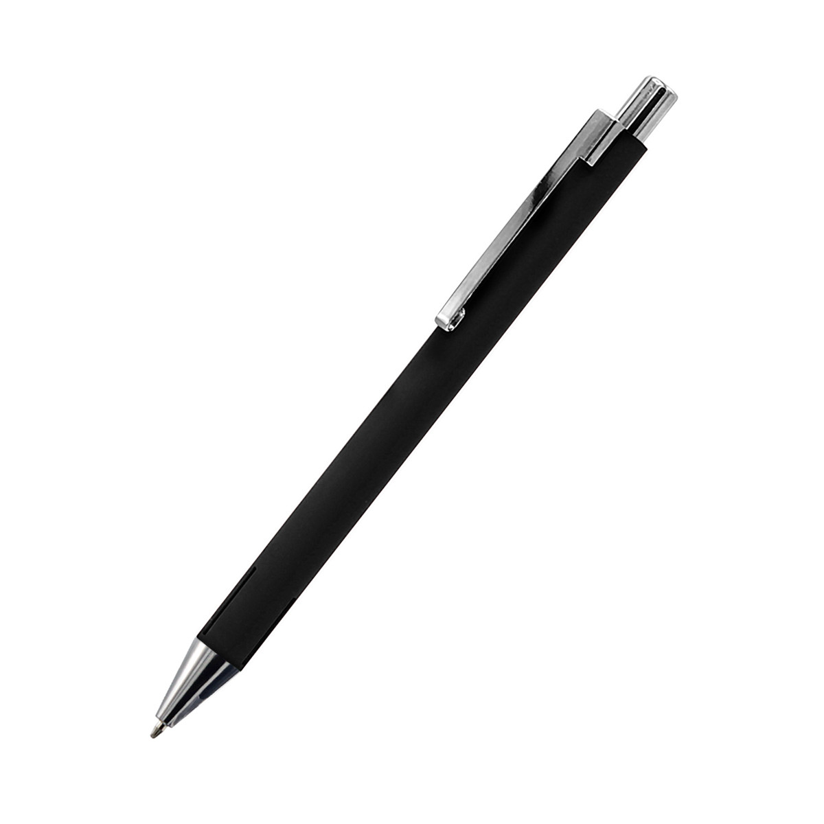 Ручка металлическая Elegant Soft софт-тач, черная - фото 1 - id-p224386800