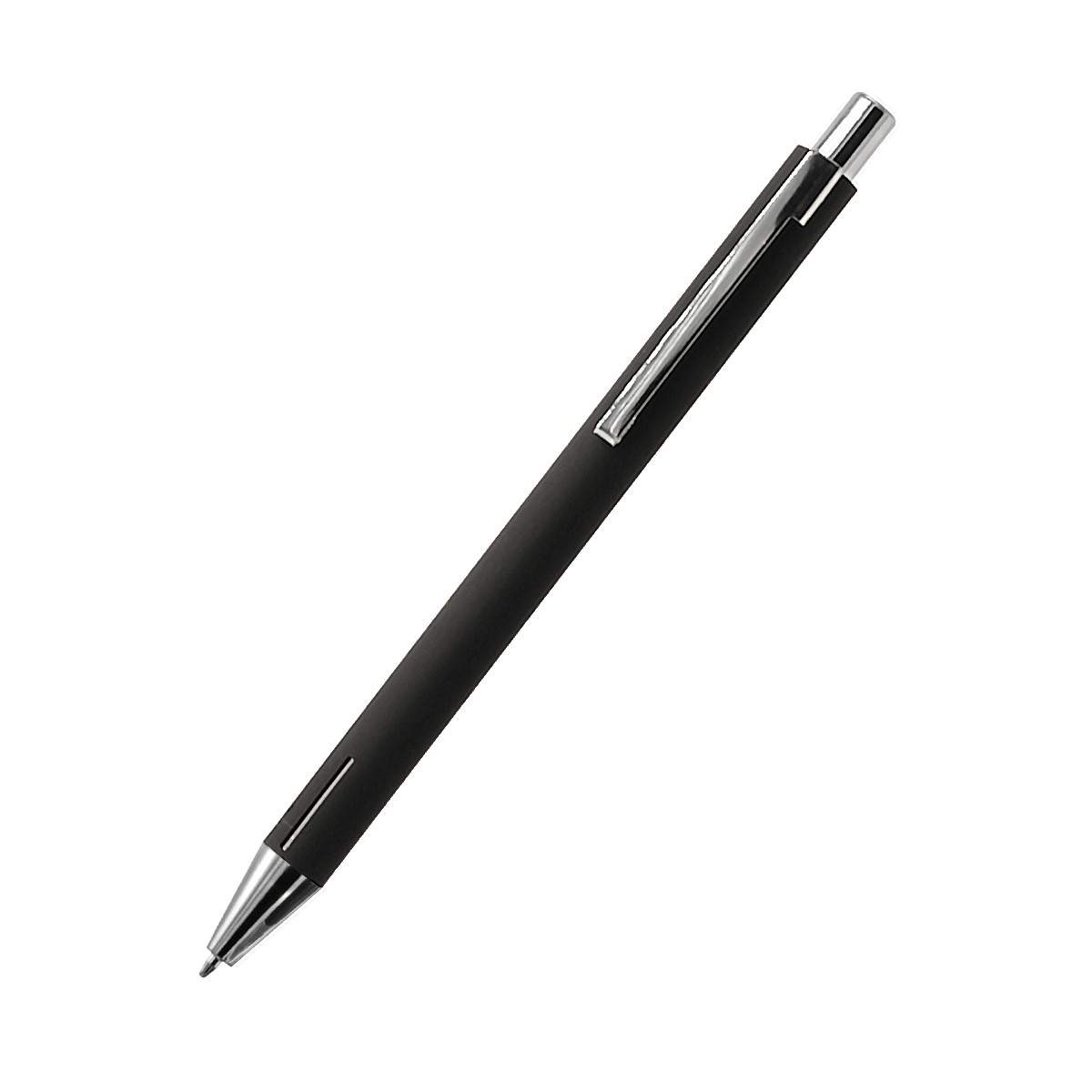 Ручка металлическая Elegant Soft софт-тач, черная - фото 2 - id-p224386800