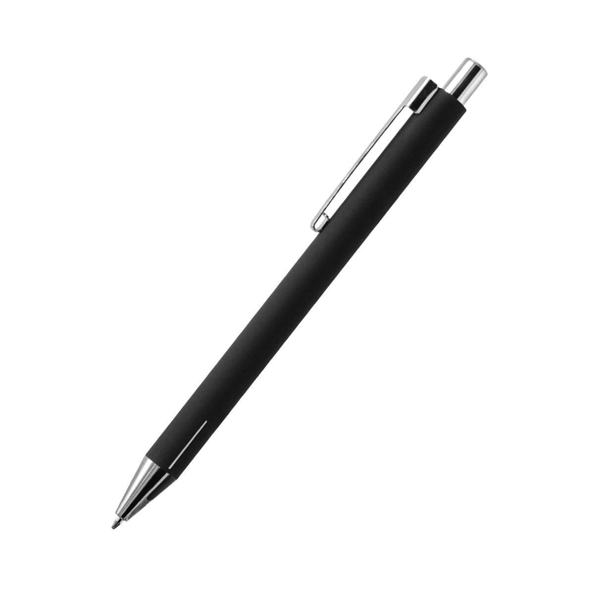 Ручка металлическая Elegant Soft софт-тач, черная - фото 3 - id-p224386800