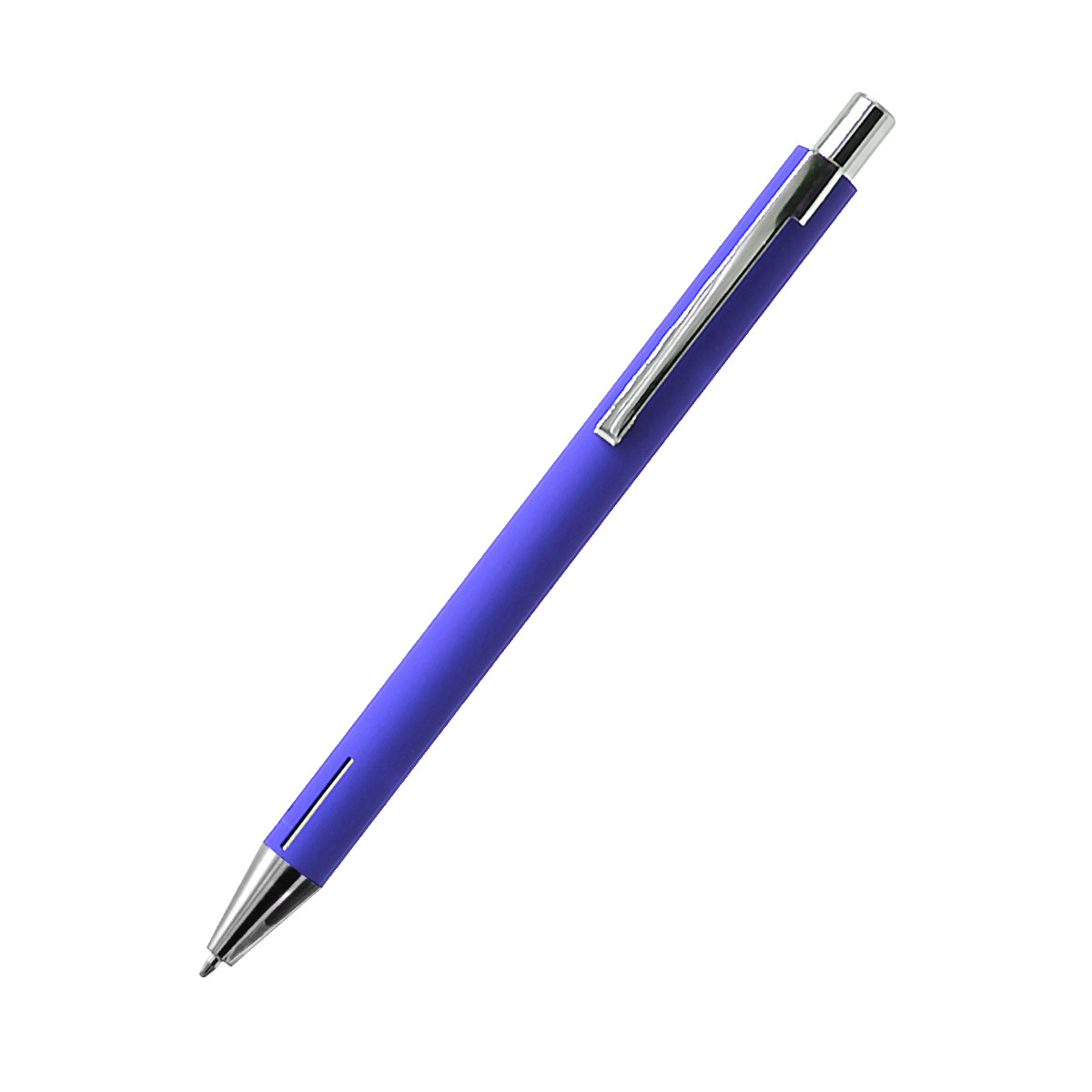 Ручка металлическая Elegant Soft софт-тач, синяя - фото 2 - id-p224386801