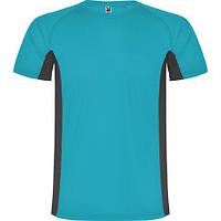 Спортивная футболка SHANGHAI мужская, БИРЮЗОВЫЙ/ТЕМНЫЙ ГРАФИТ XL